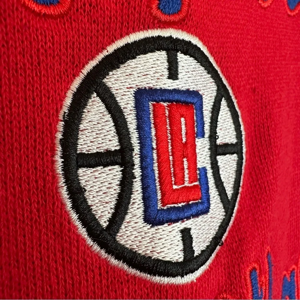 NEW Girls Medium 10-12 Clippers Basketball Hoodie NBA Red White Blue Sweatshirt